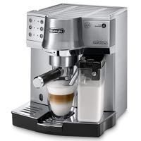 デロンギ(DeLonghi)エスプレッソ・カプチーノメーカー ミルク泡立て自動 EC860M シルバー×ブラック 4カップ以下 | CLOVER FIVE LEAF