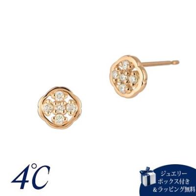 4°c ピアス 18金（4℃）（色：ピンク系）の商品一覧 通販 - Yahoo
