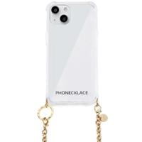PHONECKLACE チェーンショルダーストラップ付きクリアケース for iPhone 13 ゴールド  PN21590i13GD | ニューフロンテア