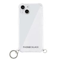 PHONECKLACE ストラップ用リング付きクリアケース for iPhone 13 シルバーチャーム PN21598i13SV | ニューフロンテア