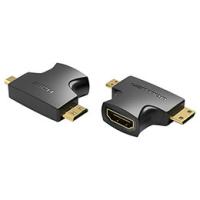 VENTION 2 in 1 Mini HDMI and Micro HDMI Male to HDMI Female アダプター AG-2281 | ニューフロンテア