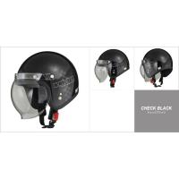 LEAD リード工業 MOUSSE ジェットヘルメット チェック ブラック フリーサイズ（57〜60cm未満） | カー用品卸問屋ニューフロンテア