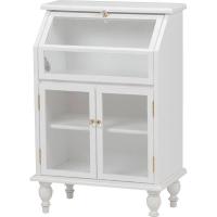 ガラスキャビネット アンティーク調 フラップ扉 | チェスト サイドチェストラック rack 収納ラック 収納 収納棚 収納家具 ディスプレイラック | CO-CHI warmth