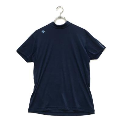 【新品未使用】DESCENTE GOLF メンズ M 青 シャツ DESCENTE GOLF デサント メンズ 半袖 Tシャツ THE ONE BIG SILHOUETTE