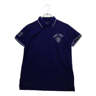 新品 23区GOLF レディース 半袖ポロシャツ ネイビー Iサイズ 23区GOLF ゴルフシャツ レディース｜レディースウエア｜ゴルフ