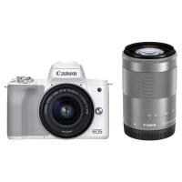 Canon ミラーレス一眼カメラ EOS Kiss M2 ダブルズームキット ホワイト KISSM2WH-WZK | セレクトショップCoco