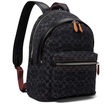 未使用♡COACH コーチ　クリオ　リュック　レザー　デニム　シグネチャー COACH コーチ シグネチャー デニム レザー リュック バック