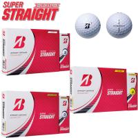 一部即納OK　　BRIDGESTONE  　SUPER STRAIGHT (2023)  ゴルフボール 　1ダース（12球入）　スーパーストレート　-ブリヂストン- | アドバンススポーツ Yahoo!店
