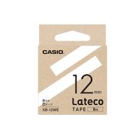 カシオ CASIO LatECO 詰め替え用テープ 12mm 白テープ 黒文字 XB-12WE | cocoatta
