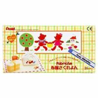 ぺんてる ファブリックファン 布描きくれよん PTS4-16 | cocoatta