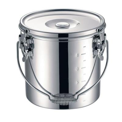 本間製作所 仔犬印 19-0 電磁調理器対応 スタッキング給食缶 16cm