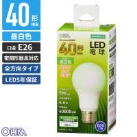 オーム電機 LED電球 E26 40形相当 昼白色 LDA5N-G AG52 | cocoatta
