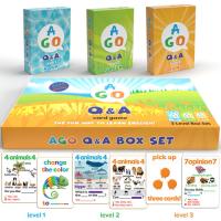 AGO AGO Q＆A （2nd Edition） [AGO Card Game] Box Set （Level 1-3） plus FREE Classroom Poster | cocoatta