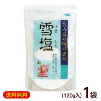 雪塩 120g×1袋　/沖縄 宮古島の塩 パウダータイプ（M便） | 沖縄お土産通販 ここち琉球