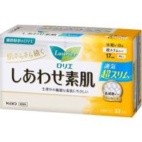 KAO ロリエ しあわせ素肌 超スリム 軽い日用 羽なし 32個 | ココデカウ