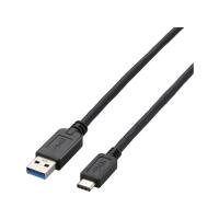 【お取り寄せ】エレコム USB3.1ケーブル(A-TypeC) 1m ブラック USB3-AC10BK | ココデカウ