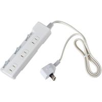 【お取り寄せ】朝日電器 耐雷SW付タップ 1m WLK-31S(W) | ココデカウ