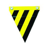 【お取り寄せ】ユタカメイク 安全表示旗(ハト目・トラ模様) AF-1214 安全標識 ステッカー 現場 安全 作業 | ココデカウ