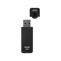 LAZOS USBフラッシュメモリ 64GB キャップ式 L-US64-CPB ＵＳＢメモリ 外付けドライブ パソコン 家電 | ココデカウ
