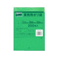 【お取り寄せ】TRUSCO 小型ポリ袋 縦300×横200×t0.05 緑 200枚入 | ココデカウ