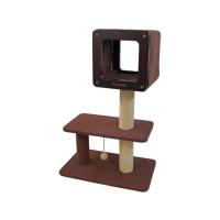 【お取り寄せ】ドギーマンハヤシ モダンルームスクラッチ ミディアムH90 猫爪とぎ 爪磨き 猫 キャット用 ペット お散歩 生活グッズ ペットハウス | ココデカウ