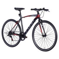 【メーカー直送】21Technology クロスバイク GT100 マットブラック レッド【代引不可】【お客様組立】クロスバイク スポーツバイク 自転車 アウトドア | ココデカウ