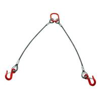 【お取り寄せ】TRUSCO 2本吊りアルミロックスリング フック付き 12mm×1m ワイヤー スリング 吊具 バランサー 物流 作業 | ココデカウ