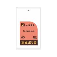 日本サニパック ニオワイナ消臭袋 白半透明 45L 10枚 375546 半透明 ゴミ袋 ゴミ袋 ゴミ箱 掃除 洗剤 清掃 | ココデカウ