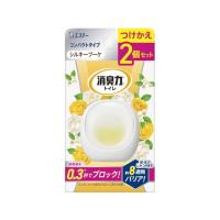 エステー 消臭力 コンパクト トイレ用 つけかえ2個セット シルキーブーケ 置き型タイプ 消臭 芳香剤 トイレ用 掃除 洗剤 清掃 | ココデカウ