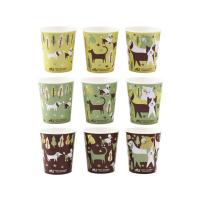 サンナップ JWドッグペーパーカップ 90ml 50個入 C9050JWD 柄付 紙コップ 使いきり食器 キッチン テーブル | ココデカウ