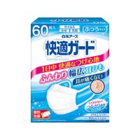 白元アース 快適ガード マスク ふつう 60枚 マスク 鼻 のど対策 メディカル | ココデカウ