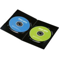 【お取り寄せ】サンワサプライ スリムDVDトールケース 2枚収納 ブラック 10枚セット ＤＶＤトールケース メディアケース 記録メディア テープ | ココデカウ