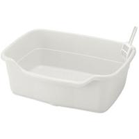 リッチェル ラプレ ネコトイレ 深型 60 ホワイト トイレ本体 猫 キャット用 ペット トイレタリー | ココデカウ