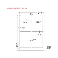 【メーカー直送】NANA カラーレーザープリンタ用超光沢ラベル A4 4面 SSCL1【代引不可】 まとめ買い 業務用 箱売り 箱買い ケース買い | ココデカウ