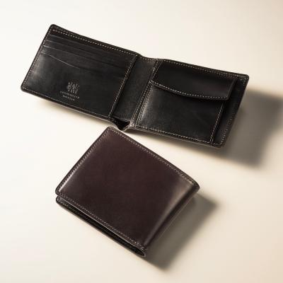 COCOMIESTER 二つ折り財布 黒 レザー 保存袋付き COCOMIESTER 二つ折り財布 黒 レザー 保存袋付き COCOMEISTER
