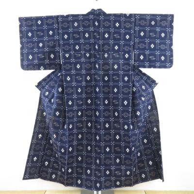 【未使用】 単衣着物 絣模様 菊模様 バチ衿 身丈約150.5cm 未使用】 単衣着物 絣模様 菊模様 バチ衿 身丈約150.5cm - メルカリ