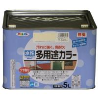 アサヒペン:水性多用途カラー 5L アイボリー 4970925461735 塗料 ペンキ 水性多用途 水性多用途カラー 4970925461735 | イチネンネット(インボイス対応)