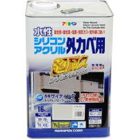 アサヒペン:水性シリコンアクリル外カベ用 16KG ソフトグレー 4970925452733 塗料 ペンキ 水性 シリコンアクリル外カベ | イチネンネット(インボイス対応)