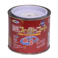 アサヒペン:油性スーパーコート 1/5L 白 4970925542014 塗料 ペンキ 油性多用途 超耐久油性スーパーコート | イチネンネット(インボイス対応)