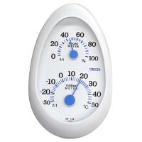 クレセル:温湿度計tamagoホワイト CR-133W 4955286805916 大工道具 測定具 温度計・環境測定器 | イチネンネット(インボイス対応)