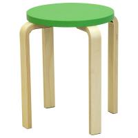 (法人限定)アール・エフ・ヤマカワ:木製丸椅子 グリーン Z-SHSC-1GN【メーカー直送品】【地域制限有】 | イチネンネット(インボイス対応)