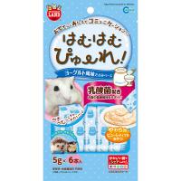 マルカン:はむはむぴゅーれ ヨーグルト風味ささみペース 5g 6本入 MR-847 小動物 ハムスター おやつ 間食 ペースト 液体 MR-847 | イチネンネット(インボイス対応)