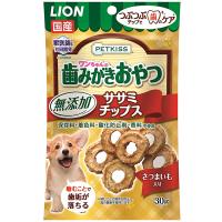 ライオン商事 PETKISS ワンちゃんの歯みがきおやつ 無添加ササミチップス さつまいも入り 30g 4903351006638 | RECOROOM