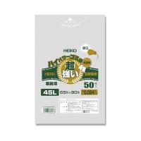 HEIKO(ヘイコー):【50枚】ハイパワーゴミ袋 半透明 45L 厚口 #024 (3層) 006605001 ゴミ袋 ビニール袋 ポリ袋 ゴミ | イチネンネット(インボイス対応)