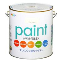 アサヒペン:水性多用途EX 3L アイボリー 4970925459879 塗料 ペンキ 水性多用途 水性多用途ＥＸ | イチネンネットmore(インボイス対応)