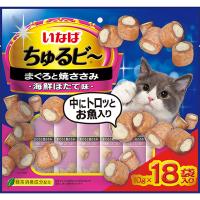 いなばペットフード:いなば ちゅるビ〜 まぐろと焼ささみほたて味 10g×18袋 4901133626425 | イチネンネットmore(インボイス対応)