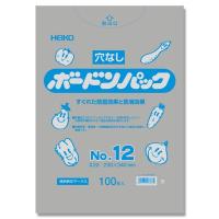 HEIKO(ヘイコー):【100枚】ポリ袋 ボードンパック 穴なしタイプ 厚み0.02mm No.12 006763332 ポリ袋 ボードン 袋 | イチネンネットmore(インボイス対応)