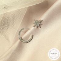 月と太陽 ムーン サン ピアス アクセサリー アレルギー対応 シルバー