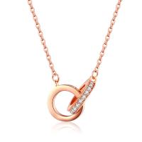 ダブルリング ネックレス 18K 仕上げ アレルギー対応 シルバー