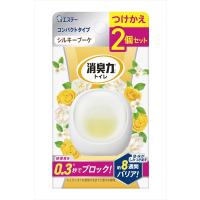 消臭力　コンパクト　トイレ用　つけかえ２個セット　シルキーブーケ 【エステー】 【芳香剤・トイレ用】 | COLABO TRADING Yahoo!店